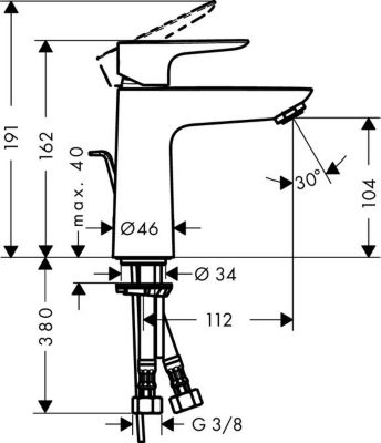 Talis E 110 Mitigeur de lavabo (71710000)