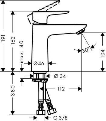 Talis E 110 Mitigeur de lavabo (71711000)