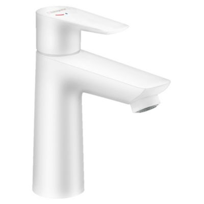 Talis E Mitigeur de lavabo 110 CoolStart sans tirette ni vidage, Blanc mat (71714700)