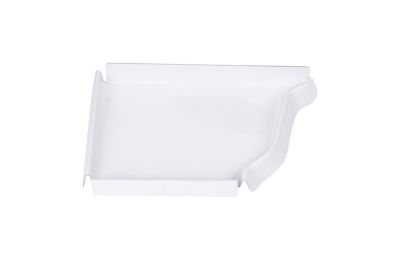 Talon emboitable gauche aluminium blanc