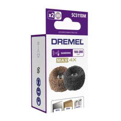 Tampon abrasif de finition haute résistance Dremel 511, 1 x grain 180 ...