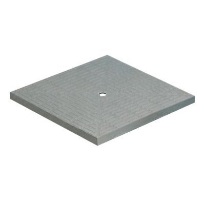 Tampon auto-piéton gris 400 x 400 mm Fitt