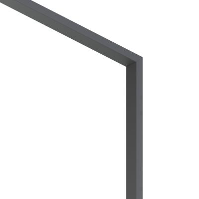 Tapée d'isolation pour porte acier gris anthracite 120 mm Radex