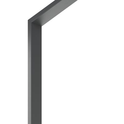 Tapée d'isolation pour porte acier gris anthracite 140 mm Radex