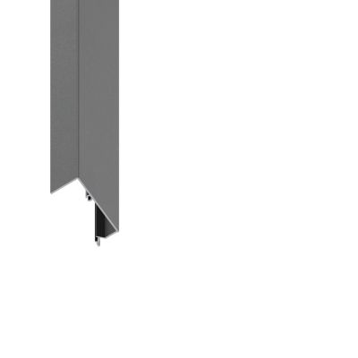 Tapée d'isolation pour porte acier gris anthracite 140 mm Radex