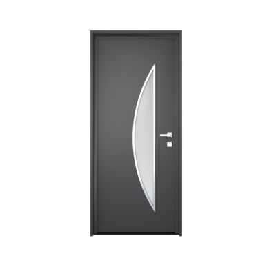 Tapée d'isolation pour porte acier gris anthracite 140 mm Radex