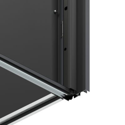 Tapée d'isolation pour porte acier gris anthracite 140 mm Radex