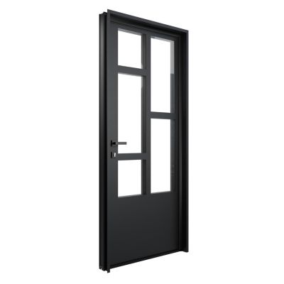 Tapée d'isolation pour porte acier noir 140 mm Radex