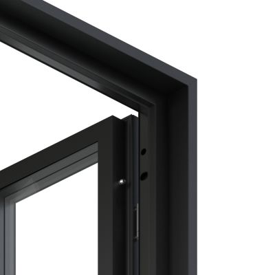 Tapée d'isolation pour porte acier noir 140 mm Radex