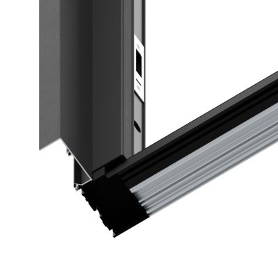 Tapée d'isolation pour porte acier noir 140 mm Radex