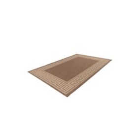 Tapis 110x60cm, design F205A coloris café - Confort et élégance pour votre intérieur