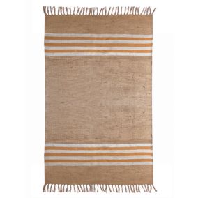 Tapis 120x180 rayures et franges  'Deko&co'