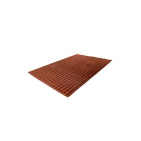 Tapis 150x80cm, design H008Y coloris rouge terracotta - Confort et élégance pour votre intérieur