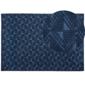 Tapis 160 x 230 cm bleu marine SAVRAN