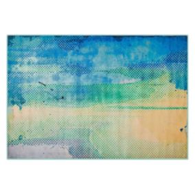 Tapis 160 x 230 cm nuance de bleu-vert SUSUZ