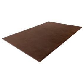 Tapis 290x200cm, design E005N coloris brun - Confort et élégance pour votre intérieur