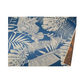 Tapis à motifs Huata bleu L.200 x l.150cm