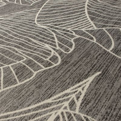Tapis à motifs Kamae gris L.200 x l.150cm