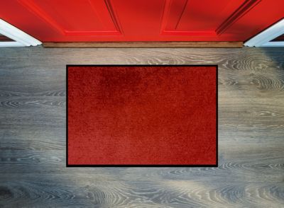 Tapis absorbant Jazzy rouge L.90 x l.60 cm