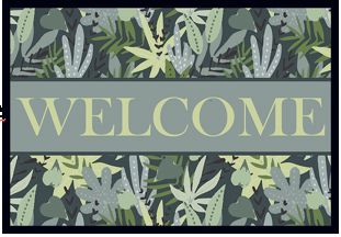 Tapis absorbant welcome nature L.60 x l.40cm