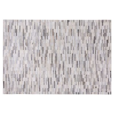 Tapis AHILLI Gris 140 x 200 cm Cuir