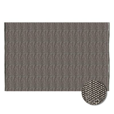 Tapis Alaska tricot L.200 x l.150 cm gris Castorama