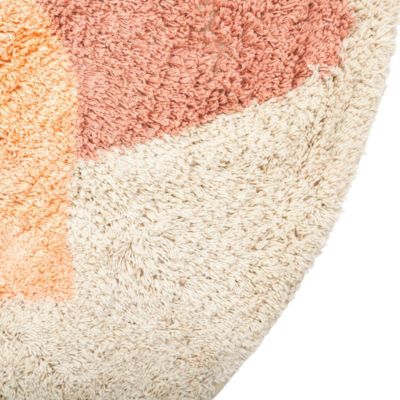Tapis "Anny" rose D100cm - Atmosphera