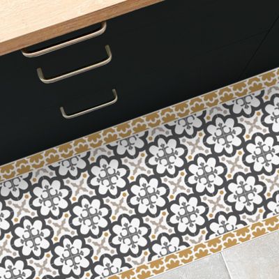 Tapis antidérapant - Cassandre - vinyle - int./ext. - Multicolore - 50x120cm