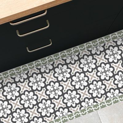 Tapis antidérapant - Cassandre - vinyle - int./ext. - Vert - 50x120cm