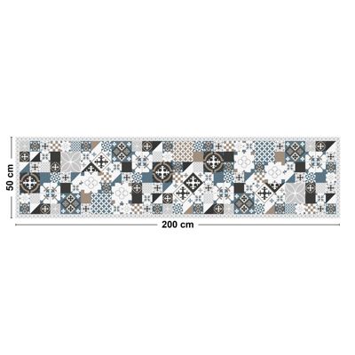 Tapis De Cuisine 3D Antidérapant Modèle EVITA - 50x80 Cm, Lavable, Absorbant, Design Italien Élégant - Pour Salle De Bain, Entrée, Chambre - 5