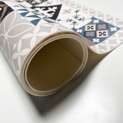 Tapis De Cuisine 3D Antidérapant 50x80 Cm - Modèle EVITA Bleu, Lavable, Absorbant, Fabriqué En Italie