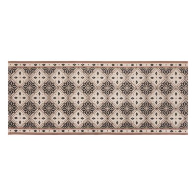 Tapis antidérapant "Felix" 80x200cm noir et blanc - Atmosphera