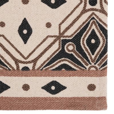 Tapis antidérapant "Felix" 80x200cm noir et blanc - Atmosphera