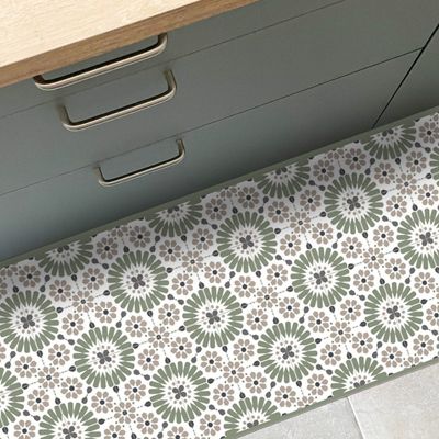 Tapis antidérapant - Marsiho - vinyle - int./ext. - Multicolore - 50x120cm