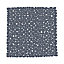 Tapis antidérapant carré baignoire et douche GoodHome Koros coloris bleu nuit en PVC L.53 x l.53 cm