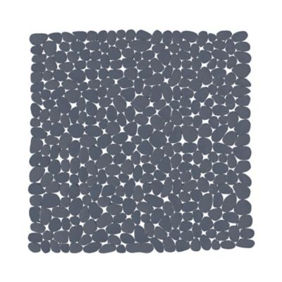 Tapis antidérapant carré baignoire et douche GoodHome Koros coloris bleu nuit en PVC L.53 x l.53 cm