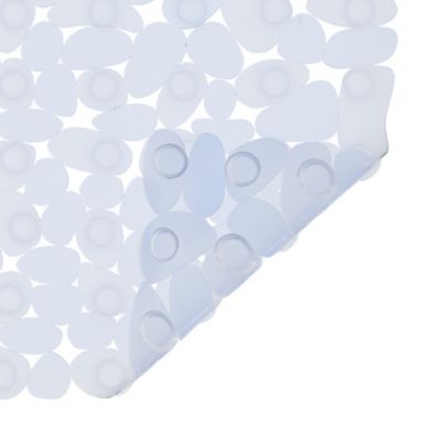 Tapis antidérapant carré baignoire et douche GoodHome Koros coloris transparent en PVC L.53 x l.53 cm