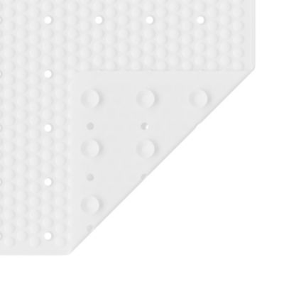 Tapis De Douche Antidérapant Emmevi SPERA_PEARLY - PVC Anti-Moisissure 35x75 Cm Blanc, Fabriqué En Italie