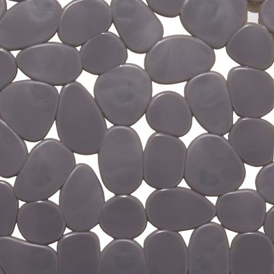 Tapis antidérapant rectangulaire baignoire et douche GoodHome Koros coloris anthracite en PVC L.70 x l.33 cm