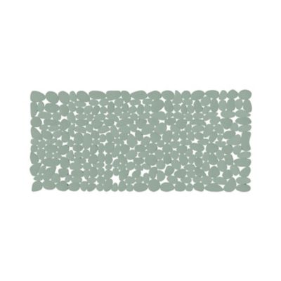 Tapis antidérapant rectangulaire baignoire et douche GoodHome Koros coloris vert de gris en PVC L.70 x l.33 cm