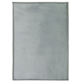 Tapis aspect velours extra-doux gris nuage 160x230