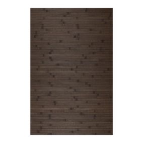 Tapis Bambou antidérapant naturel tapis de decoration Brun foncé  50 x 200 cm