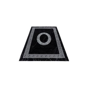 Tapis baroque rectangle intérieur Kelly 170x120 CM - Noir