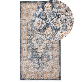 Tapis beige et bleu 80 x 150 cm DVIN