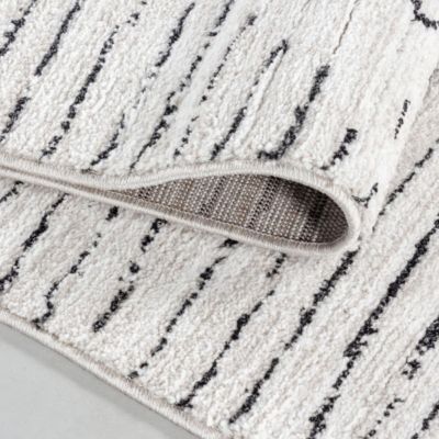 Tapis berbère tissé motifs ethno-chic NAXTAZ 5, écru, écru