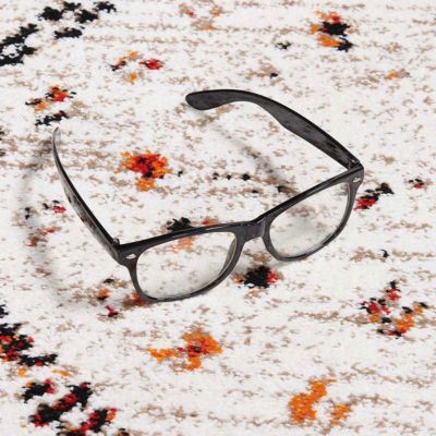 Tapis berbère tissé motifs tribaux LYN8 MORYLA, crème