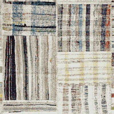 Tapis berbère tissé motifs tribaux MARO, beige
