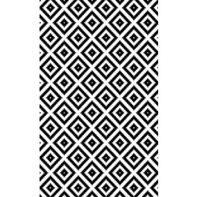 Tapis Black&White Carreaux, Dimension: 160x230