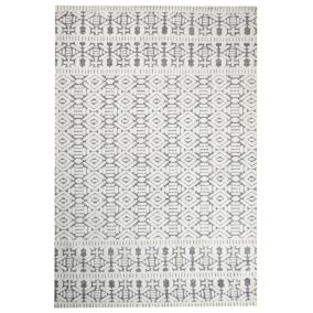 Tapis blanc et gris 200 x 300 cm SIBI