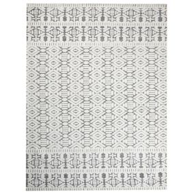 Tapis blanc et gris 300 x 400 cm SIBI